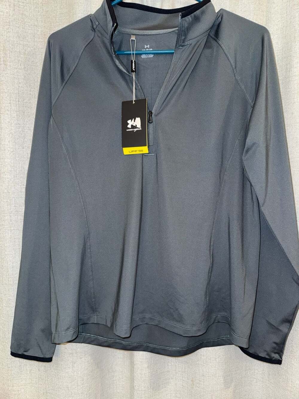 Under Armour Women's Gray UPF 50+ 1/4 Zip Pullover